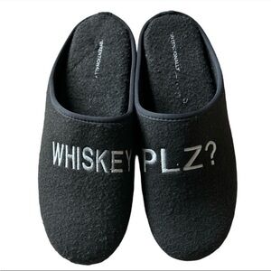 Internationally blank WHISKEY PLZ Unisex Gray Slippers Eco-Friendly